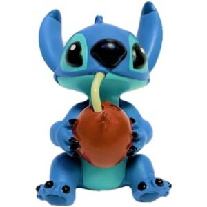 Enesco Disney Lilo & Stitch Stitch con Coco - Figura da collezione - Realizzata in resina - Intagliata e dipinta a mano