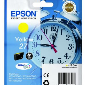 ORIGINALE Epson Cartuccia d'inchiostro giallo C13T27044012 27 300 pagine 3,6ml