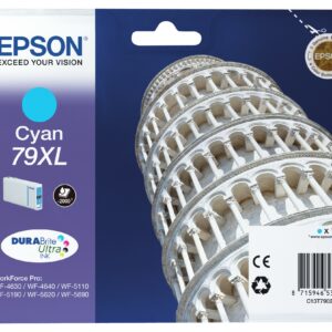 Epson Cart Ink Ciano Xl Per Wf-5620 Serie Torre Di Pisa