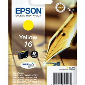 Epson Cart Ink Giallo Per Wf-2510Wf, Wf-2520Nf, Wf-2530Wf Wf-2540Wf Serie 16 Penna E Cruciverba