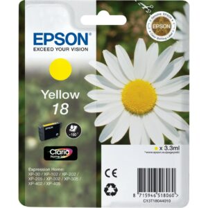 Epson Cart Ink Giallo Per Xp-102/202/205/302/305/402 Serie Margherita