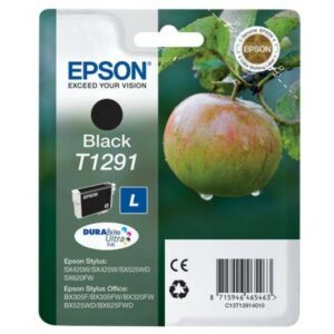 ORIGINALE Epson Cartuccia d'inchiostro nero C13T12914012 T1291 385 pagine 11,2ml