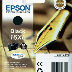 Epson Cart Ink Xl Nero Per Wf-2510Wf, Wf-2520Nf, Wf-2530Wf Wf-2540Wf Serie 16Xl Penna E Cruciverba