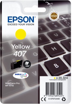 Originale Epson 407 cartuccia giallo - C13T07U440