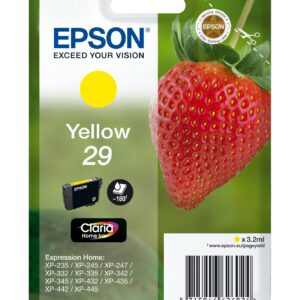 ORIGINALE Epson Cartuccia d'inchiostro giallo C13T29844012 29 180 pagine 3,2ml C13T29844010