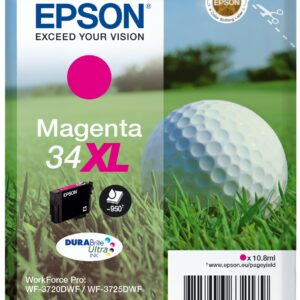 ORIGINALE Epson Cartuccia d'inchiostro magenta C13T34734010 34 XL 950 pagine 10,8ml