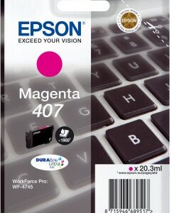 Originale Epson 407 Magenta Cartucho de Tinta Original - C13T07U340