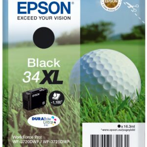 ORIGINALE Epson Cartuccia d'inchiostro nero C13T34714010 34 XL 1100 pagine 16,3ml