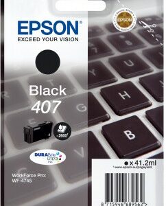 Originale Epson 407 nero Cartucho de Tinta Original - C13T07U140