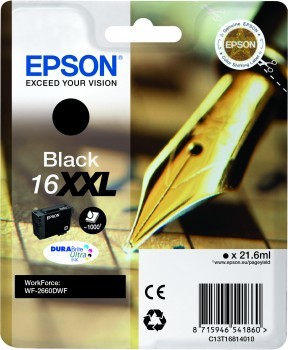 Epson Cartuccia Penna e cruciverba Nero Inchiostri DURABrite Ultra 16XXL