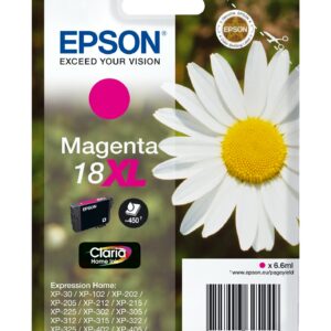 ORIGINALE Epson Cartuccia d'inchiostro magenta C13T18134012 18 XL 450 pagine 6,6ml Cartuccie d?inchiostro XL