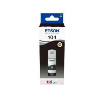 ORIGINALE Epson Cartuccia d'inchiostro nero C13T00P140 104 4500 pagine 65ml