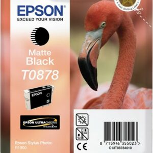 ORIGINALE Epson Cartuccia d'inchiostro nero C13T08784010 T0878 520 pagine 11,4ml