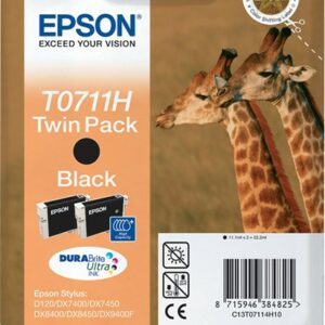 ORIGINALE Epson Multipack nero C13T07114H10 T0711H Cartuccie d?inchiostro, Confezione doppia