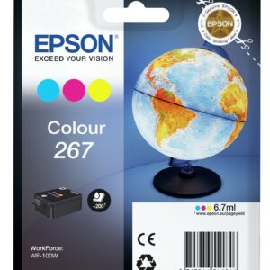 ORIGINALE Epson Cartuccia d'inchiostro differenti colori C13T26704010 267 200 pagine 6,7ml