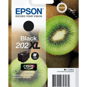 ORIGINALE Epson Cartuccia d'inchiostro nero C13T02G14010 202XL 550 pagine 13,8ml