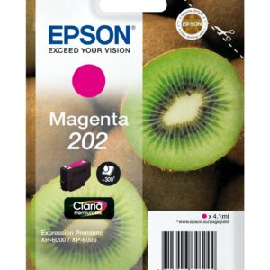 ORIGINALE Epson Cartuccia d'inchiostro magenta C13T02F34010 202 300 pagine 4,1ml