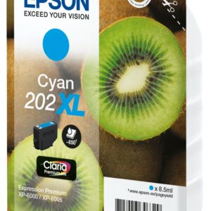 ORIGINALE Epson Cartuccia d'inchiostro ciano C13T02H24010 202XL 650 pagine 8,5ml