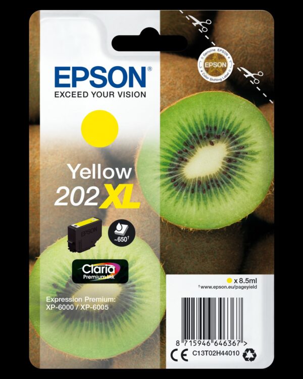 Epson Kiwi Singlepack giallo 202XL Claria Premium Ink