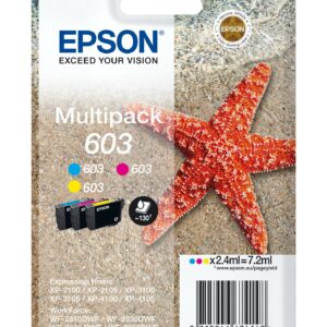 ORIGINALE Epson Multipack ciano / magenta / giallo C13T03U54010 603