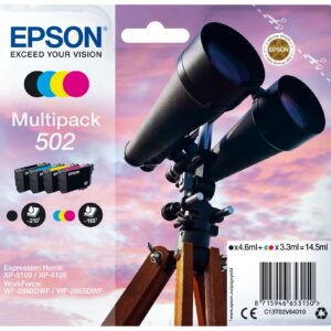 ORIGINALE Epson Multipack nero / ciano / magenta / giallo C13T02V64010 502