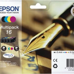 Epson Multipack Per Wf-2510Wf, Wf-2520Nf, Wf-2530Wf Wf-2540Wf Serie 16 Penna E Cruciverba