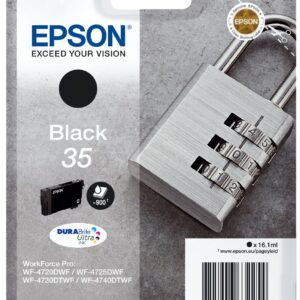 Epson Padlock Singlepack Black 35 DURABrite Ultra Ink