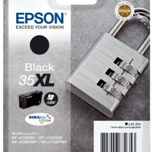 Epson Padlock Singlepack Black 35XL DURABrite Ultra Ink