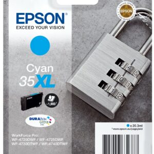 ORIGINALE Epson Cartuccia d'inchiostro ciano C13T35924010 35XL 1900 pagine 20,3ml