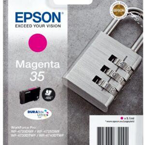 Epson Padlock Singlepack Magenta 35 DURABrite Ultra Ink