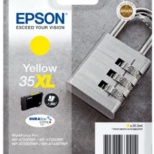 Epson Padlock Singlepack Yellow 35XL DURABrite Ultra Ink