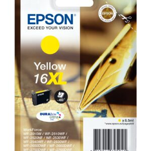 Epson Cart Ink Xl Giallo Per Wf-2510Wf, Wf-2520Nf, Wf-2530Wf Wf-2540Wf Serie 16Xl Penna E Cruciverba