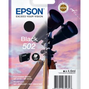 ORIGINALE Epson Cartuccia d'inchiostro nero C13T02V14010 502 210 pagine 4,6ml