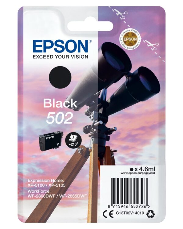 Epson Singlepack Black 502 Ink