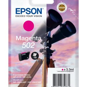 ORIGINALE Epson Cartuccia d'inchiostro magenta C13T02V34010 502 165 pagine 3,3ml