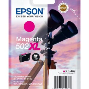 ORIGINALE Epson Cartuccia d'inchiostro magenta C13T02W34010 502XL 470 pagine 6,4ml