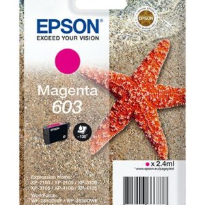 ORIGINALE Epson Cartuccia d'inchiostro magenta C13T03U34010 603 130 pagine