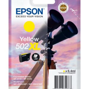 ORIGINALE Epson Cartuccia d'inchiostro giallo C13T02W44010 502XL 470 pagine 6,4ml