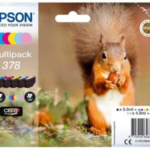 ORIGINALE Epson Multipack nero / ciano / magenta / giallo / ciano (chiaro) / magenta (chiaro) C13T37884010 378