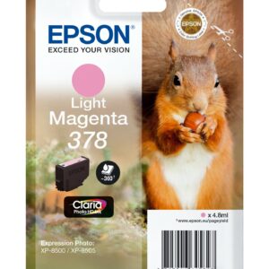 Epson Squirrel Singlepack Light Magenta 378 Claria Photo HD Ink