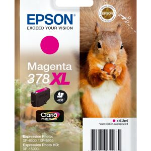 ORIGINALE Epson Cartuccia d'inchiostro magenta C13T37934010 378XL 830 pagine 9,3ml