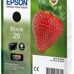 ORIGINALE Epson Cartuccia d'inchiostro nero C13T29814012 29 175 pagine 5,3ml C13T29814010