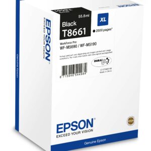 ORIGINALE Epson Cartuccia d'inchiostro nero C13T866140 T8661 XL 2500 pagine 55,8ml XL