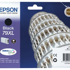 ORIGINALE Epson Cartuccia d'inchiostro nero C13T79014010 79 XL 2600 pagine 41,8ml 79XL