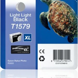 ORIGINALE Epson Cartuccia d'inchiostro lightlightblack C13T15794010 T1579 XL 23000 pagine 25,9ml