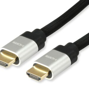 Equip 119382 cavo HDMI 3 m HDMI tipo A (Standard) Nero, Argento