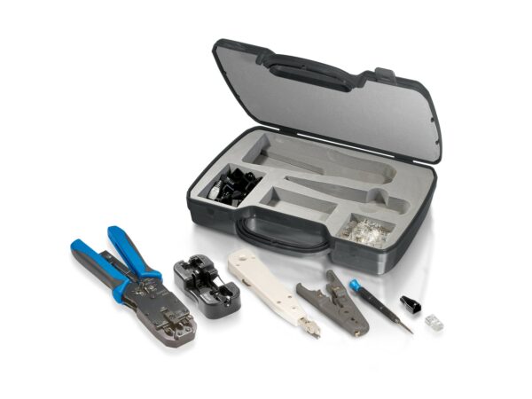 Equip 129504 pinza crimpatrice Set di utensili/attrezzi Nero, Blu, Grigio, Bianco