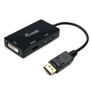 Equip 133441 cavo e adattatore video 0,24 m DisplayPort DVI-D + VGA (D-Sub) + HDMI Nero