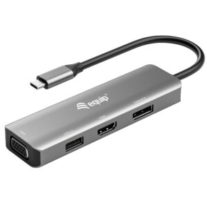 Equip 133485 adattatore grafico USB 3840 x 2160 Pixel Nero, Argento