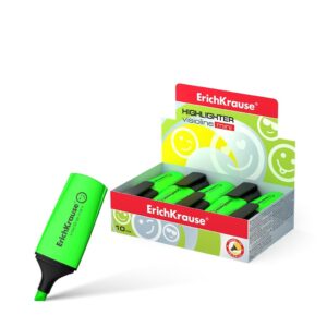 Erichkrause Visioline Mini - Formato mini fluorescente - Emoticon divertenti - Verde